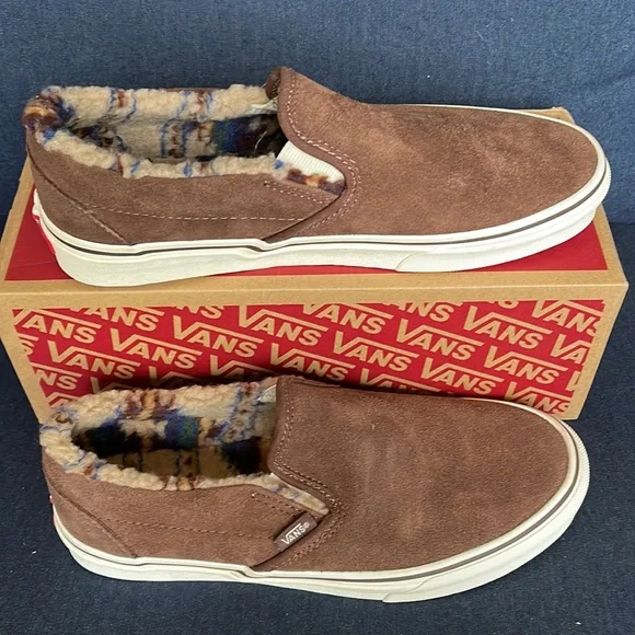 Vans Classic Slip-On Sherpa Rain Drum / Marshmallow WMNS - Picture 2 of 16